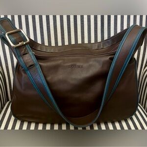 Loewe Lambskin Leather Shoulder Bag